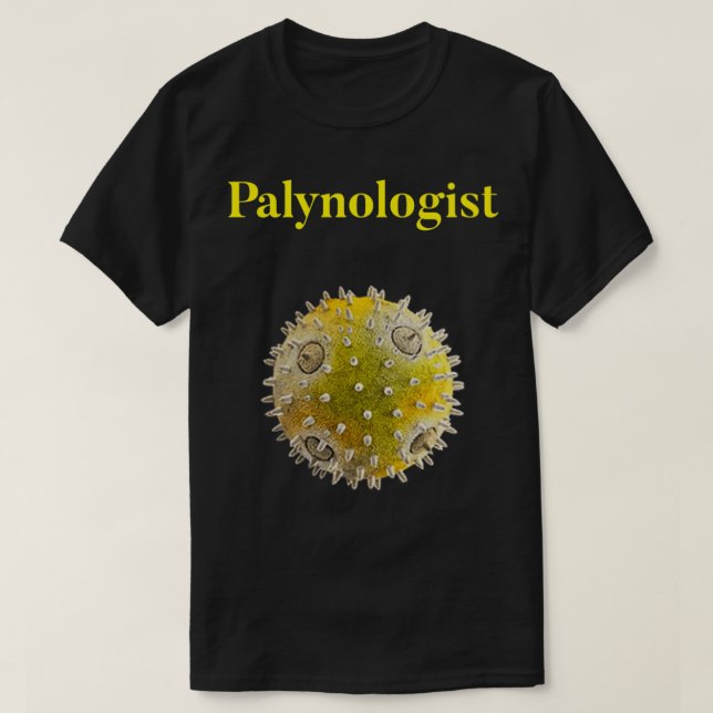 T-shirt Conception des Palynologistes pour pollen et l'amo (Design devant)