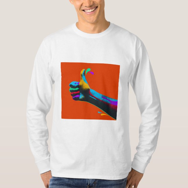 T-shirt Conception des pouces (Devant)
