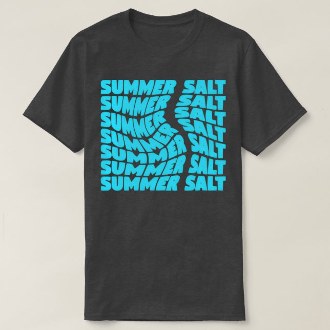 T-shirt conception des tourbillons de sel d'été (Design devant)