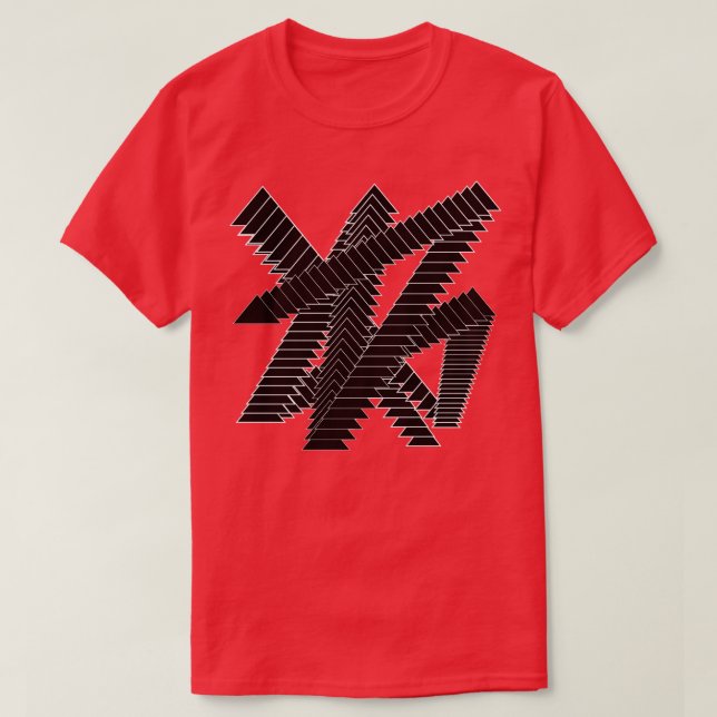 T-shirt conception des triangles (Design devant)