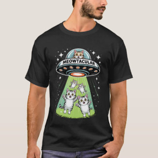T-shirt Conception d'espace drôle d'enlèvement de chat ext
