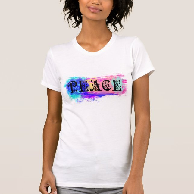 T-shirt Conception d'impression de paix (Devant)