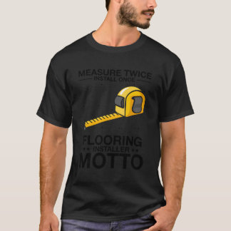 T-shirt Conception D'Installation De Tapis Pour La Constru