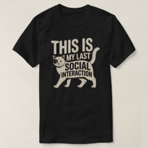 T-shirt Conception d'interaction sociale dernière minimale