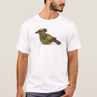T-shirt Conception d'oiseau africain en blanc