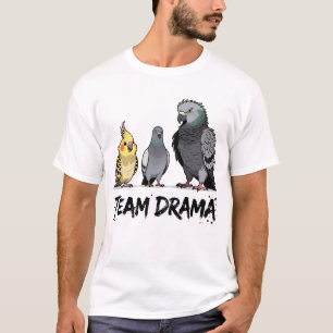 T-shirt Conception d'oiseaux drôles grincheux pour les ama