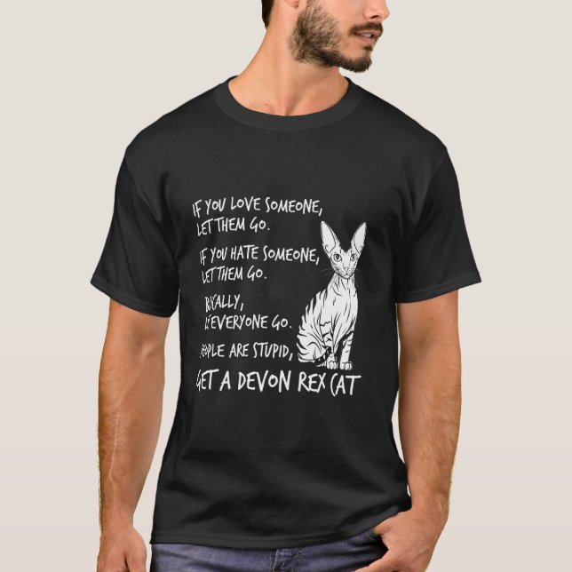 T-shirt Conception drôle de chat pixie Devon Rex pour les  (Devant)