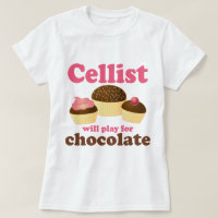 Conception drôle de chocolat de violoncelle