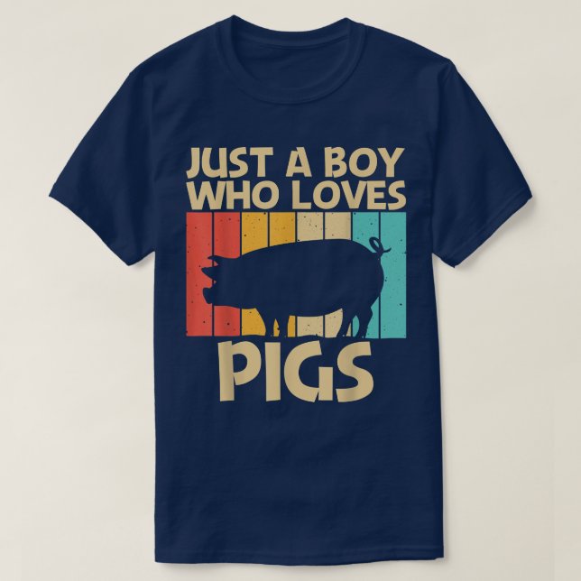 T-shirt Conception Drôle De Cochon Pour Garçons Enfants Co (Design devant)