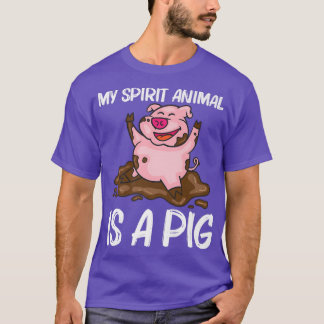 T-shirt Conception Drôle De Cochon Pour Hommes Femmes Ferm