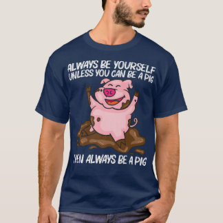 T-shirt Conception Drôle De Cochon Pour Hommes Femmes Ferm