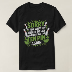 T-shirt Conception drôle de frustration de quille de bowli