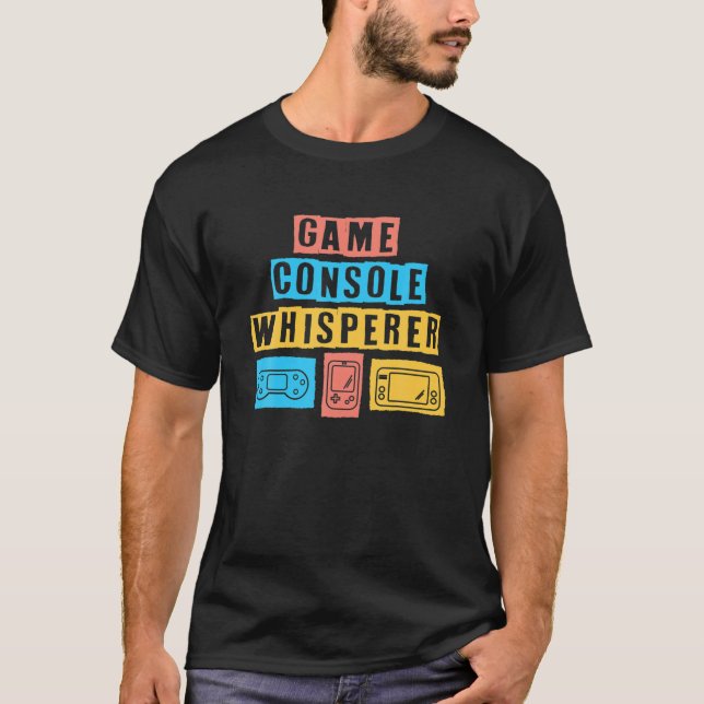 T-shirt Conception du contrôleur Whisperer de la console d (Devant)