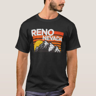 T-shirt Conception du coucher de soleil de la montagne Vin