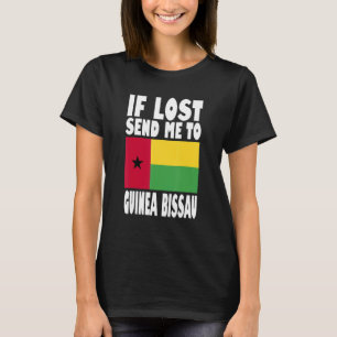 T-shirt Conception du drapeau de la Guinée-Bissau Si perd