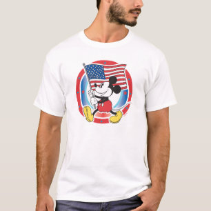 T-shirt Conception du drapeau de la souris Mickey Patrioti