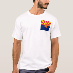 T-shirt Conception du drapeau de l'État de l'Arizona