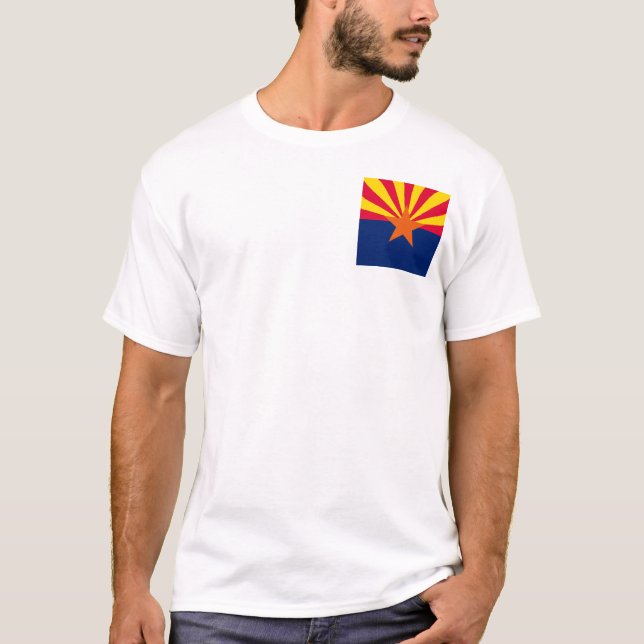 T-shirt Conception du drapeau de l'État de l'Arizona (Devant)