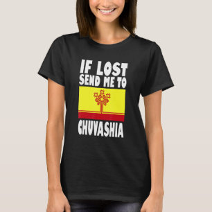 T-shirt Conception du drapeau de Tchouvachie  Si perdu env
