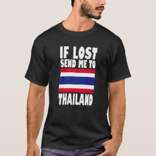 T-shirt Conception du drapeau thaïlandais En cas de perte