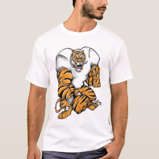 T-shirt conception du football de tigre