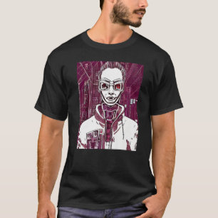 T-shirt Conception du Geek informatique Cyberpunk Hacker P