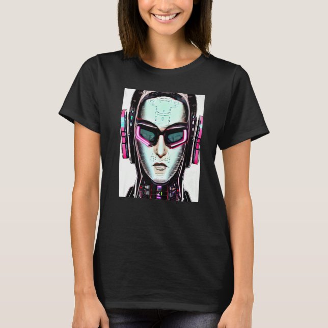 T-shirt Conception du Geek informatique Cyberpunk Hacker P (Devant)