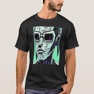 T-shirt Conception du Geek informatique Cyberpunk Hacker P