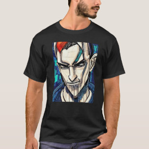 T-shirt Conception du Geek informatique Cyberpunk Hacker P