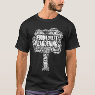 T-shirt Conception du jardin de la forêt alimentaire