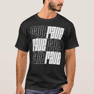 T-shirt conception du logo rave