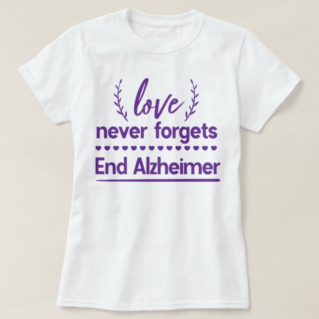 T-shirt Conception Du Mois De Sensibilisation À Alzheimer (Design devant)