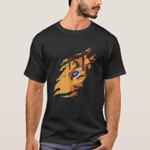T-shirt Conception du prédateur de tigre
