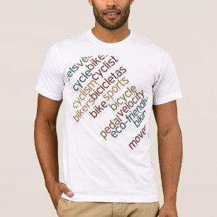 T-shirt Conception du texte du vélo