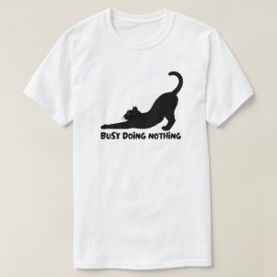 T-shirt Conception d'yeux de chat noir minimal