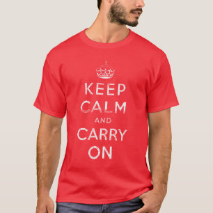 T-shirt Conception en détresse Grunge Gardez votre calme e