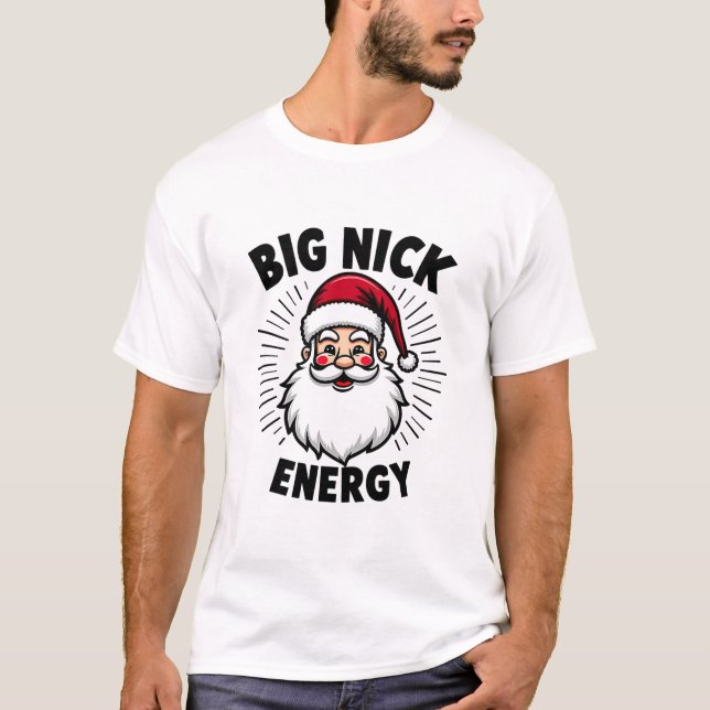 T-shirt Conception énergétique de Père Noël (Devant)