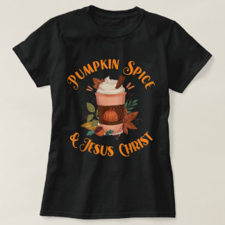 T-shirt Conception Épice de Citrouille et Jésus-Christ