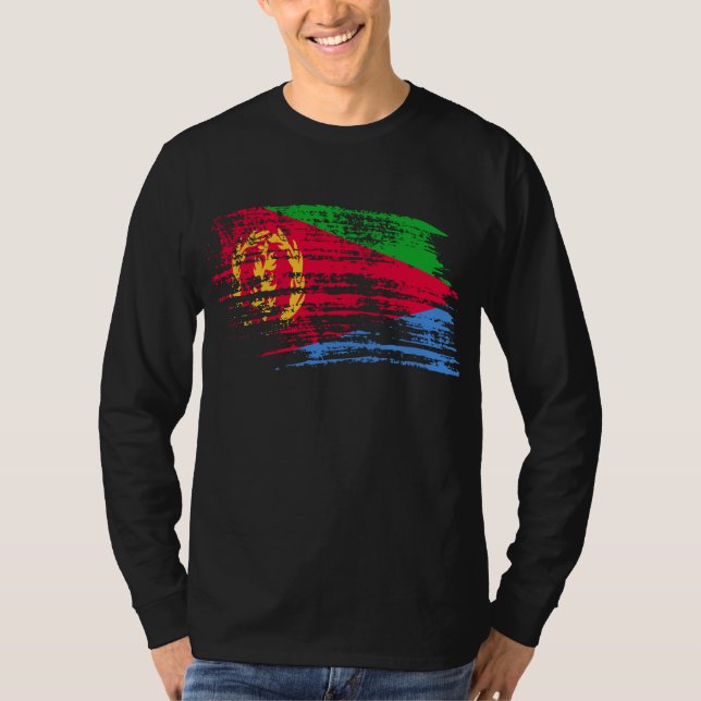 T-shirt Conception érythréenne fraîche de drapeau (Devant)