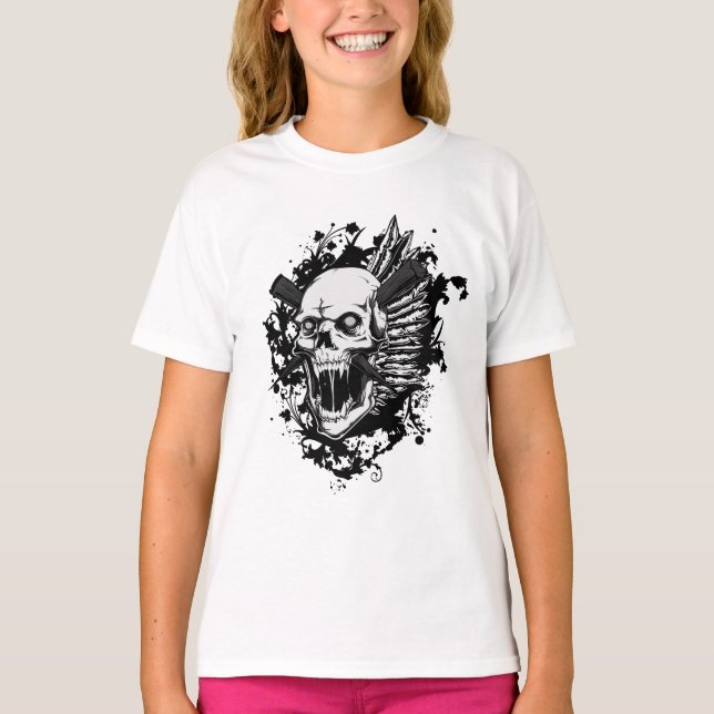 T-shirt conception extraordinaire skul (Devant)