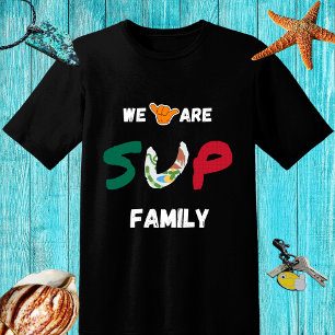 T-shirt Conception familiale SUP avec drapeau mexicain et 