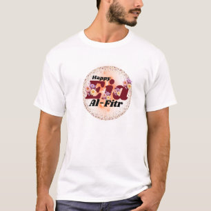 T-shirt Conception florale scintillante de Eid Al-Fitr heu