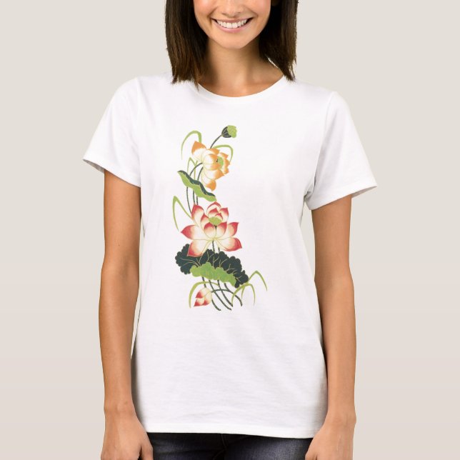 T-shirt Conception florale vintage (Devant)