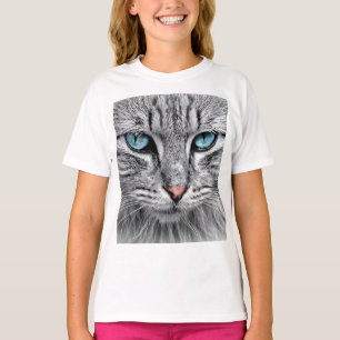 T-shirt Conception fractale du visage de chat