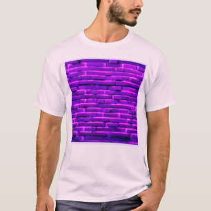 T-shirt Conception futuriste de murs en briques de néon