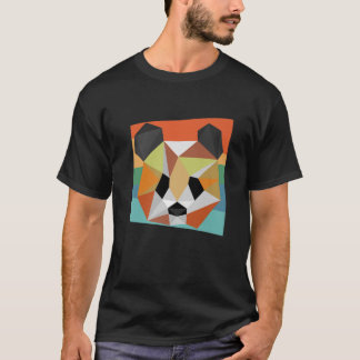 T-shirt Conception géométrique de panda Lover géométrique