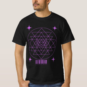 T-shirt Conception géométrique rétro sacrée