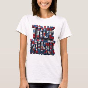 T-shirt Conception graphique Cool Silver VRAI PATRIOTE