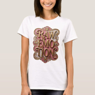 T-shirt Conception graphique Crisp Gold RAW EMOTION