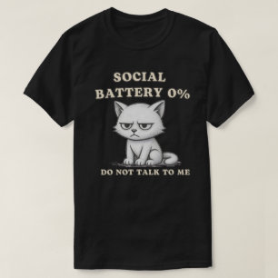 T-shirt Conception graphique de chat fatigué basse énergie
